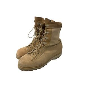 McRae Tan Military Combat Boots Vibram Sole Lace Up Men’s Size 10.5R